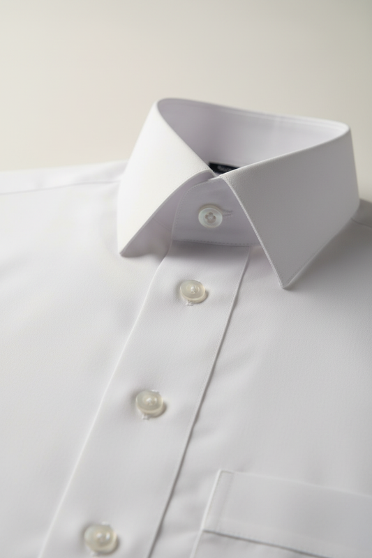Daffah Classic White Thobe – Cotton & Polyester Blend