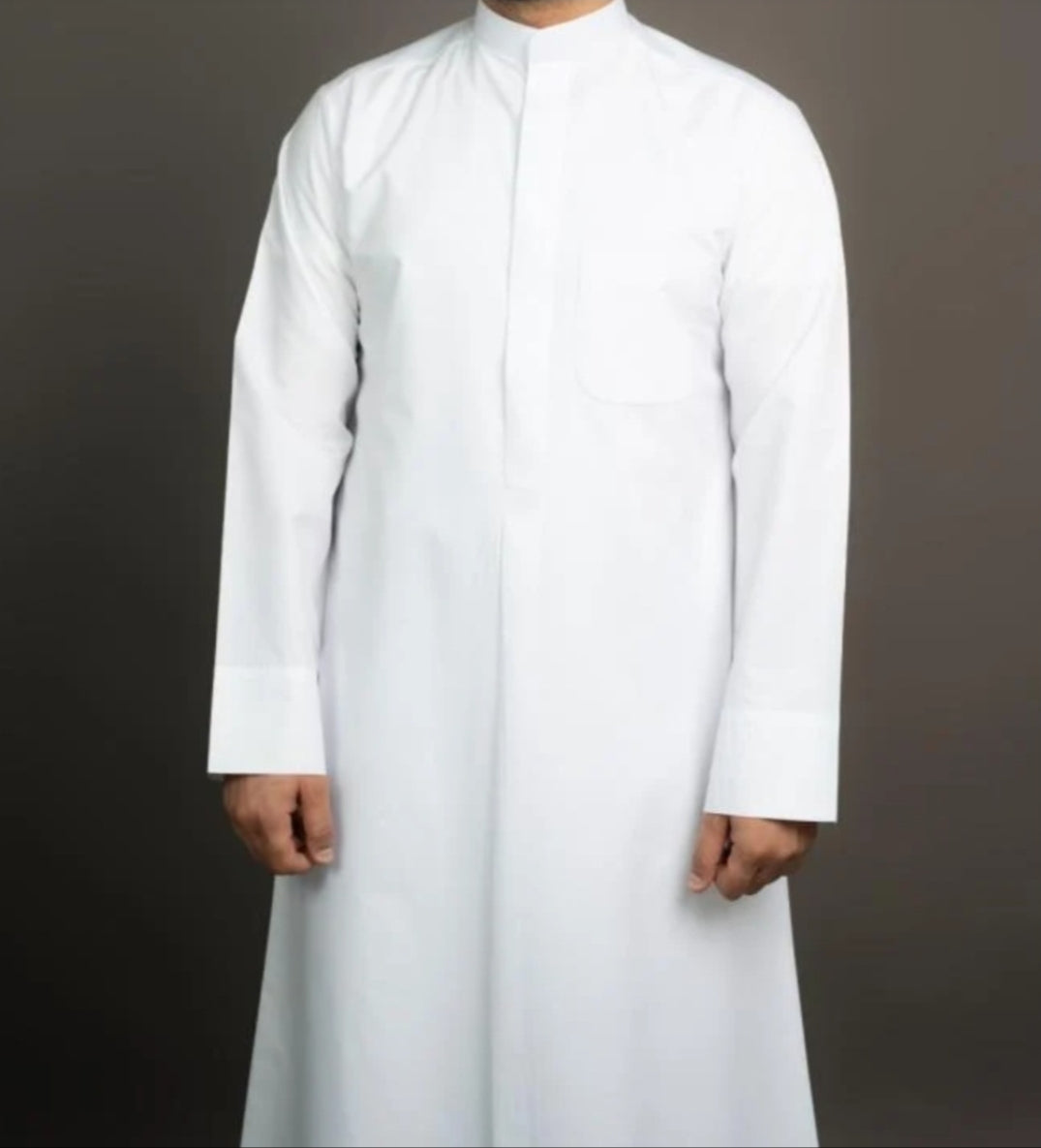 White Premium Kuwaiti Thobe